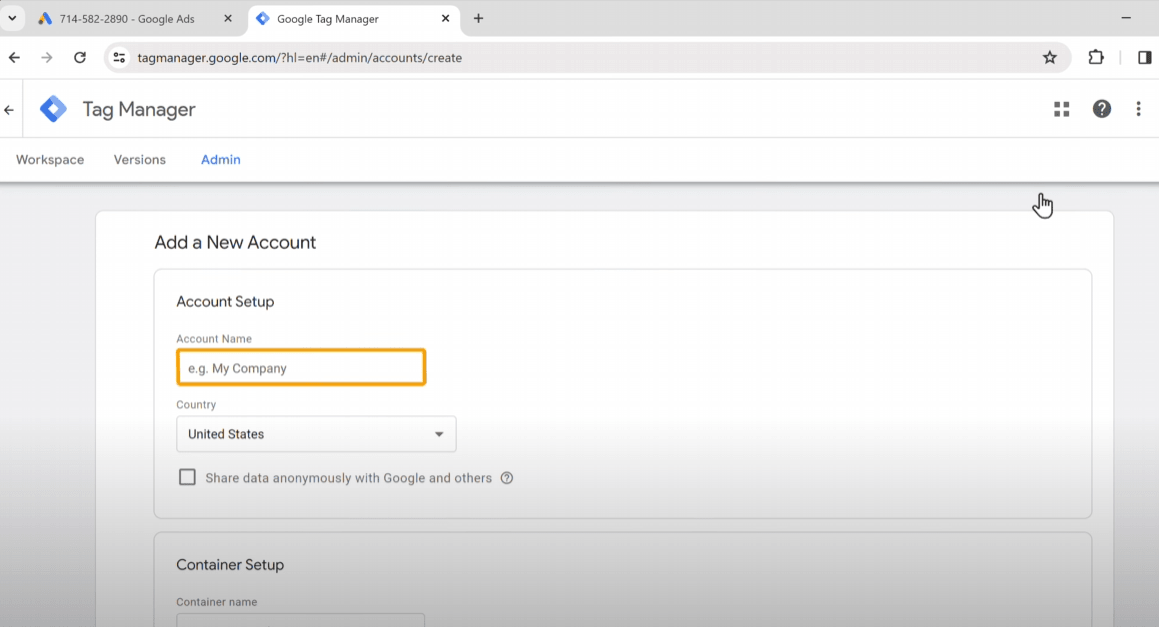 How To Use Google Ads In 2024 Step by Step: Explained 9 google tag manager 1