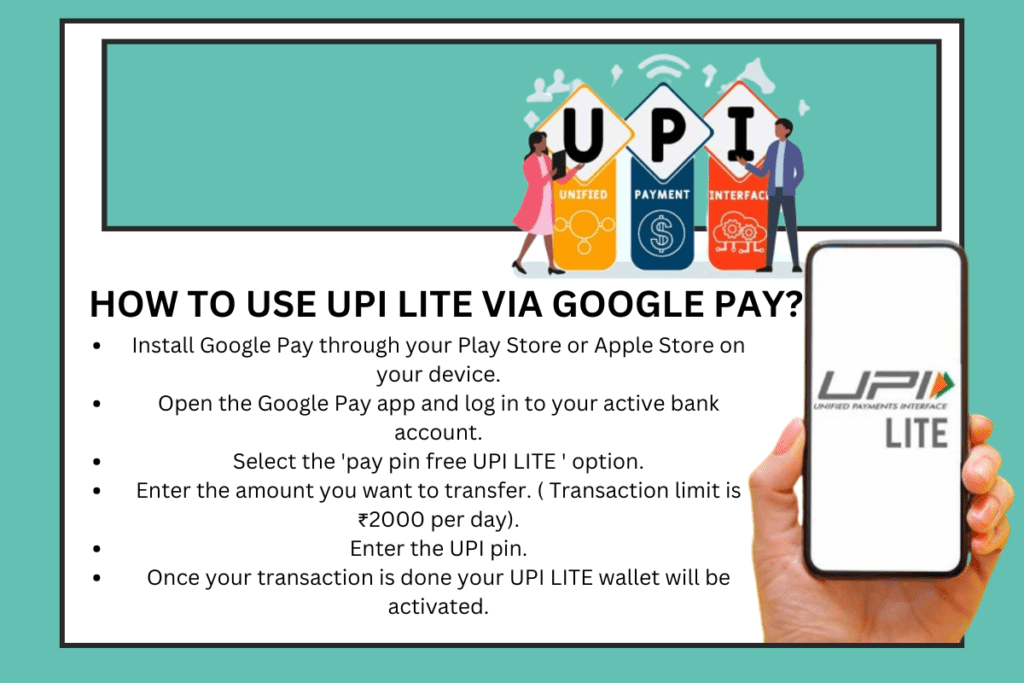 HOW TO USE UPI LITE VIA GOOGLE PAY