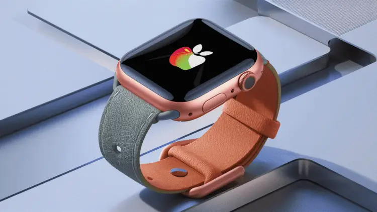 This image shows an kids wear apple watch.