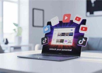 A colorful banner displaying an online store with streaming platform logos.