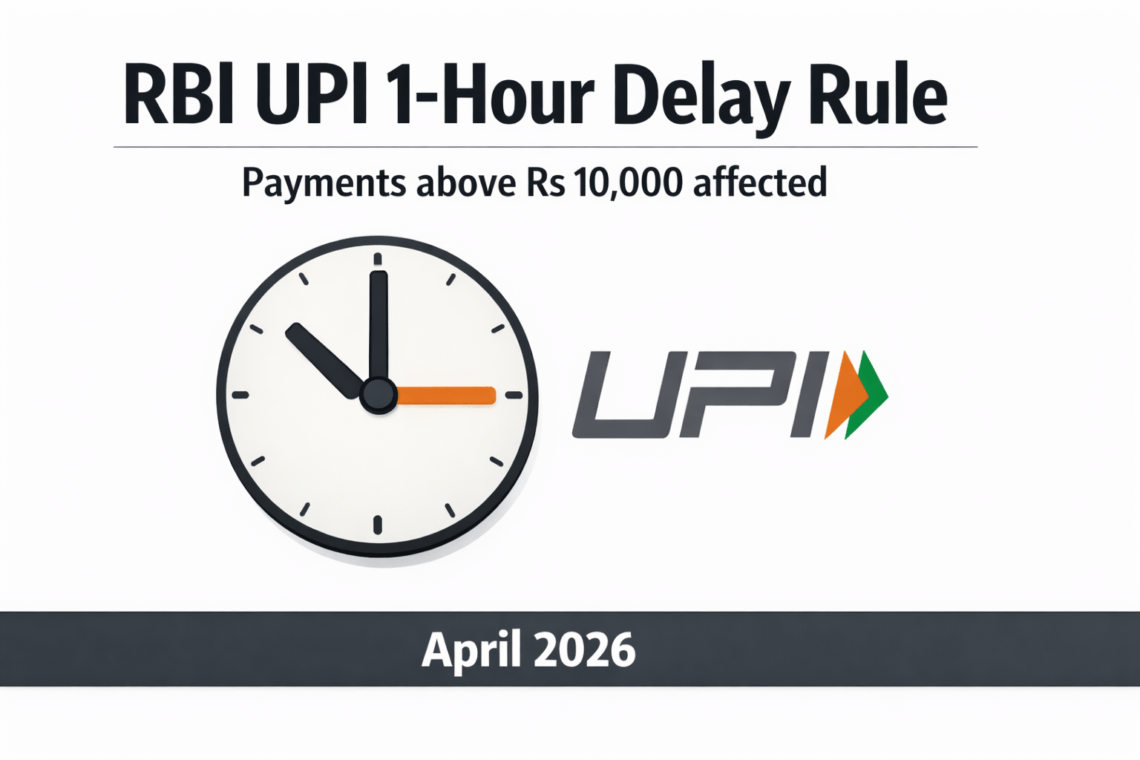 RBI UPI 1-Hour Delay Rule 2026 What Changes for Payments Above Rs 10,000 1 RBI proposes 1-hour delay on UPI payments above Rs 10,000 new rule 2026 explained